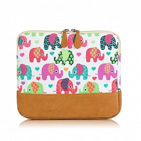 Obal na tablet Elephant Mania - bílá