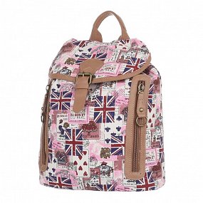 Batoh K-Fashion British - růžový
