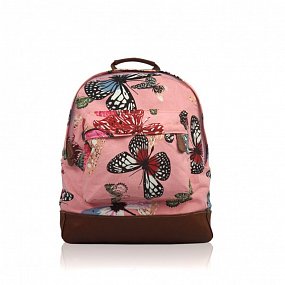 Batoh D.Fashion Butterfly - růžový
